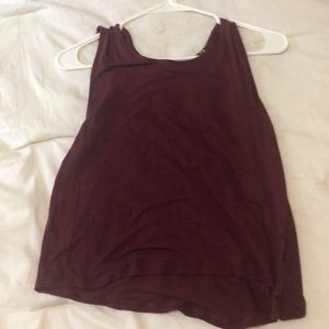 Burgundy tank top